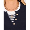 image:imageANRABESS Sweaters for Women 2026 Fall Long Sleeve Lightweight Pullover TopsNavy Blue Striped