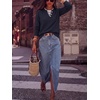 image:imageANRABESS Sweaters for Women 2026 Fall Long Sleeve Lightweight Pullover TopsNavy Blue Striped