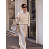 image:imageANRABESS Sweaters for Women Lightweight Loose Fit V Neck Fall OutfitsAlmond