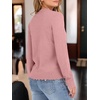 image:imageANRABESS Sweaters for Women Lightweight Loose Fit V Neck Fall OutfitsCoral Pink