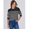 image:imageANRABESS Sweaters for Women Long Sleeve Lightweight Fall OutfitsBlack White