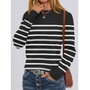 image:imageANRABESS Sweaters for Women Long Sleeve Lightweight Fall OutfitsBlack White