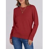 image:imageANRABESS Sweaters for Women Long Sleeve Lightweight Fall OutfitsBrick Red