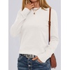 image:imageANRABESS Sweaters for Women Long Sleeve Lightweight Fall OutfitsWhite