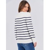image:imageANRABESS Sweaters for Women Long Sleeve Lightweight Fall OutfitsWhite Navy Blue
