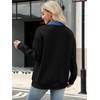 image:imageANRABESS Sweatshirt for Women Button Up Denim Collared Pullover Henley TopBlack