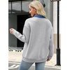 image:imageANRABESS Sweatshirt for Women Button Up Denim Collared Pullover Henley TopGrey
