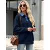 image:imageANRABESS Sweatshirt for Women Button Up Denim Collared Pullover Henley TopNavy Blue
