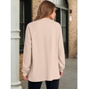 image:imageANRABESS Sweatshirt for Women Oversized Henley Tunic TopsBeige Camel