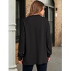 image:imageANRABESS Sweatshirt for Women Oversized Henley Tunic TopsBlack