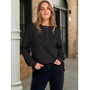image:imageANRABESS Sweatshirt for Women Oversized Henley Tunic TopsBlack