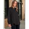 image:imageANRABESS Sweatshirt for Women Oversized Henley Tunic TopsBlack