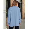 image:imageANRABESS Sweatshirt for Women Oversized Henley Tunic TopsBlue