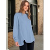 image:imageANRABESS Sweatshirt for Women Oversized Henley Tunic TopsBlue