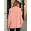 image:imageANRABESS Sweatshirt for Women Oversized Henley Tunic TopsCoral Pink