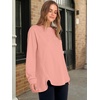 image:imageANRABESS Sweatshirt for Women Oversized Henley Tunic TopsCoral Pink