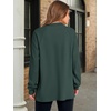 image:imageANRABESS Sweatshirt for Women Oversized Henley Tunic TopsDark Green