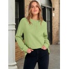 image:imageANRABESS Sweatshirt for Women Oversized Henley Tunic TopsGreen