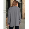 image:imageANRABESS Sweatshirt for Women Oversized Henley Tunic TopsGrey
