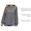 image:imageANRABESS Sweatshirt for Women Oversized Henley Tunic TopsGrey