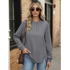 image:imageANRABESS Sweatshirt for Women Oversized Henley Tunic TopsGrey