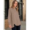 image:imageANRABESS Sweatshirt for Women Oversized Henley Tunic TopsKhaki