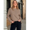 image:imageANRABESS Sweatshirt for Women Oversized Henley Tunic TopsKhaki