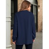 image:imageANRABESS Sweatshirt for Women Oversized Henley Tunic TopsNavy Blue