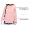 image:imageANRABESS Sweatshirt for Women Oversized Henley Tunic TopsPink