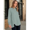 image:imageANRABESS Sweatshirt for Women Oversized Henley Tunic TopsSage Green