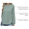 image:imageANRABESS Sweatshirt for Women Oversized Henley Tunic TopsSage Green