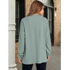 image:imageANRABESS Sweatshirt for Women Oversized Henley Tunic TopsSage Green
