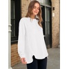 image:imageANRABESS Sweatshirt for Women Oversized Henley Tunic TopsWhite