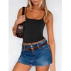 image:imageANRABESS Tank Tops for Women Summer Double Lined Sleeveless TopBlack