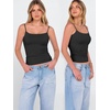 image:imageANRABESS Tank Tops for Women Summer Double Lined Sleeveless TopBlack
