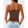 image:imageANRABESS Tank Tops for Women Summer Double Lined Sleeveless TopBrown