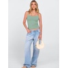 image:imageANRABESS Tank Tops for Women Summer Double Lined Sleeveless TopGrey Green