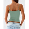 image:imageANRABESS Tank Tops for Women Summer Double Lined Sleeveless TopGrey Green