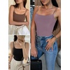 image:imageANRABESS Tank Tops for Women Summer Double Lined Sleeveless TopGrey Purple