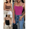 image:imageANRABESS Tank Tops for Women Summer Double Lined Sleeveless TopHot Pink