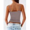image:imageANRABESS Tank Tops for Women Summer Double Lined Sleeveless TopKhaki Pink