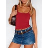 image:imageANRABESS Tank Tops for Women Summer Double Lined Sleeveless TopRed