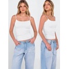 image:imageANRABESS Tank Tops for Women Summer Double Lined Sleeveless TopWhite