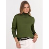image:imageANRABESS Turtleneck Sweaters for Women Long Sleeve TopsArmy Green