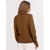 image:imageANRABESS Turtleneck Sweaters for Women Long Sleeve TopsDeep Caramel