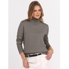image:imageANRABESS Turtleneck Sweaters for Women Long Sleeve TopsGrey Khaki