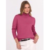 image:imageANRABESS Turtleneck Sweaters for Women Long Sleeve TopsHot Pink