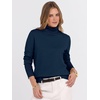 image:imageANRABESS Turtleneck Sweaters for Women Long Sleeve TopsNavy Blue