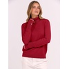 image:imageANRABESS Turtleneck Sweaters for Women Long Sleeve TopsRed