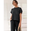 image:imageANRABESS Two Piece Sets for Women Lounge Airport OutfitsBlack